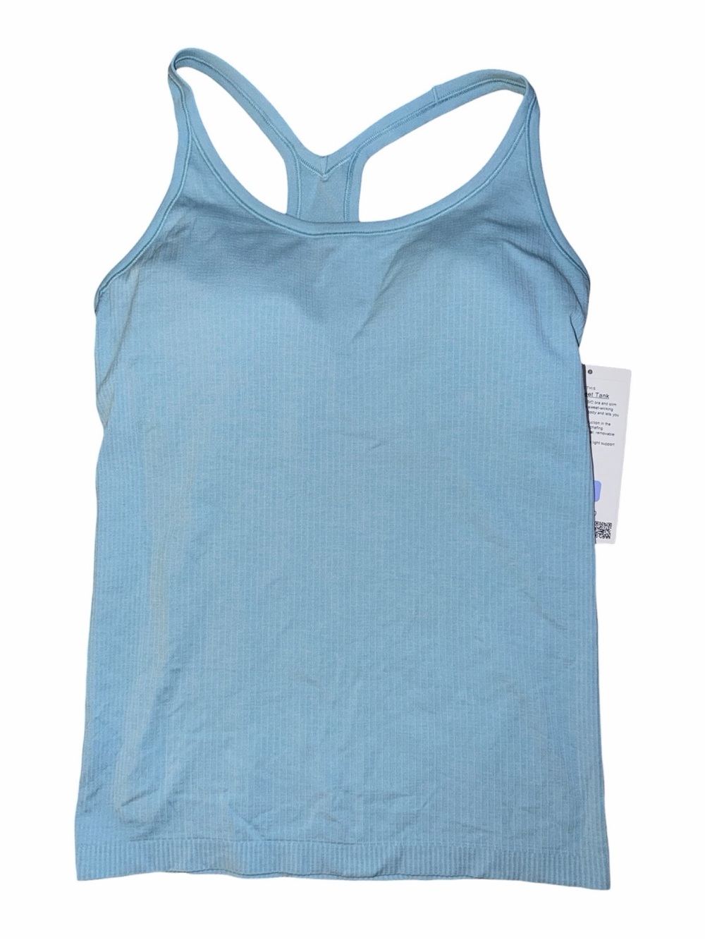 Lululemon Ebb to Street Tank Top B/C Cup Yoga Seamless Sea Foam Size 10 NWT